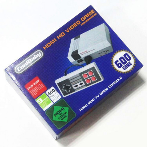 Console de jeu vidéo HDMI HD rétro classique mini TV, jeux intégrés 600, SH291A672-08