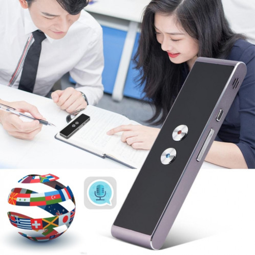TRUCLATOR SMART SMART TRADUCTOR TRUCTATEUR SMART PORTABLE TRADUCTION SMART BUSIENCES Voyage AI Translateur Traduction Machine 40 langues Traducteur (noir) SH402B996-010