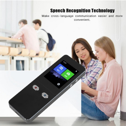 T9 + Portable WIFI traducteur vocal intelligent voyage d'affaires intelligent en temps réel AI traducteur traduction Machine 27 langues traducteur (noir) SH404B926-08