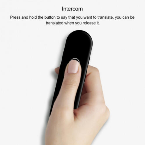 T4 Portable AI Smart Voice Translator Business Travel Machine de traduction en temps réel Support 42 langues (noir) SH608B527-012