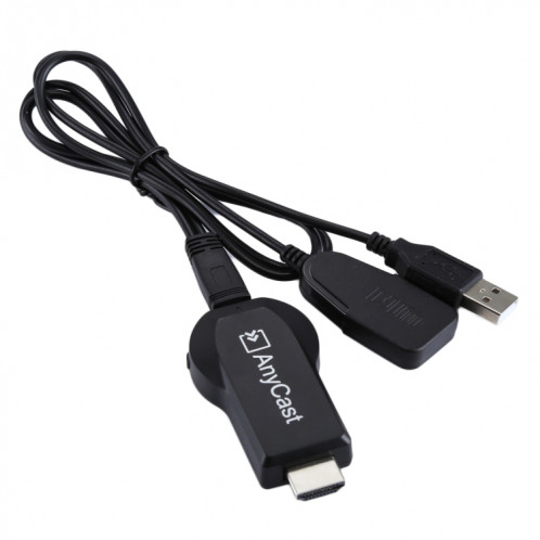 AnyCast M2 Plus Récepteur de dongle d'affichage WiFi sans fil Airplay Miracast DLNA 1080P HDMI TV Stick pour iPhone, Samsung et autres smartphones Android (Noir) SH026B96-012
