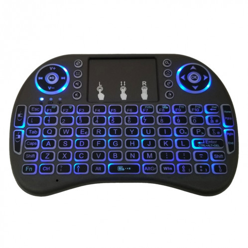 Langue de support: Italie i8 Air Mouse Clavier rétroéclairé sans fil avec pavé tactile pour Android TV Box & Smart TV & PC Tablet & Xbox360 & PS3 & HTPC / IPTV SH0059811-010