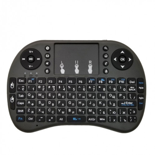 Langue de support: Clavier sans fil russe i8 Air Mouse avec pavé tactile pour Android TV Box & Smart TV & PC Tablet & Xbox360 & PS3 & HTPC / IPTV SH00631208-09