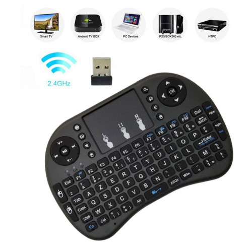 Langue de support: Français Clavier sans fil i8 Air Mouse avec pavé tactile pour Android TV Box & Smart TV & PC Tablet & Xbox360 & PS3 & HTPC / IPTV SH00641990-09