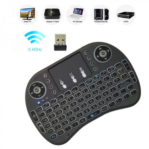 Langue de support: Espagnol Clavier sans fil i8 Air Mouse avec pavé tactile pour Android TV Box & Smart TV & PC Tablet & Xbox360 & PS3 & HTPC / IPTV SH0066565-09