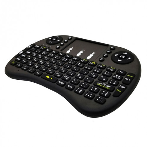 Langue de support: Clavier sans fil hébreu i8 Air Mouse avec pavé tactile pour Android TV Box & Smart TV & PC Tablet & Xbox360 & PS3 & HTPC / IPTV SH00671227-09