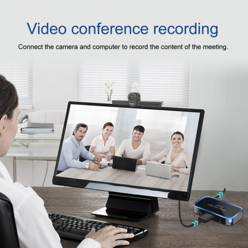 CK200 1080P HDMI + Microphone vers HDMI + Audio + USB 3.0 Carte de capture vidéo HD, prise en charge UVC / UAC / MAC SH01241722-011