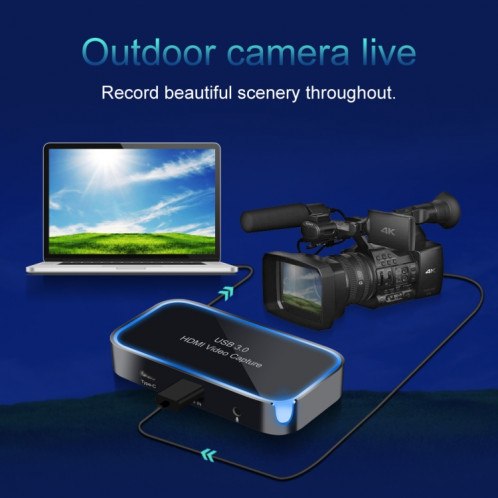 CK200 1080P HDMI + Microphone vers HDMI + Audio + USB 3.0 Carte de capture vidéo HD, prise en charge UVC / UAC / MAC SH01241722-011