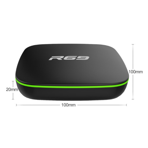 R69 1080P HD Smart TV BOX Android 4.4 Lecteur multimédia avec télécommande, Quad Core Allwinner H3, RAM: 2 Go, ROM: 16 Go, WiFi 2.4G, LAN, Prise US SH42US781-012
