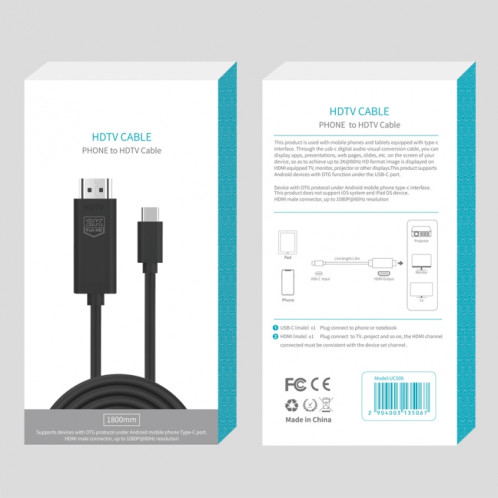 UC506 USB-C / Type-C au câble HDTV HDMI 2K 60Hz SH0176609-06