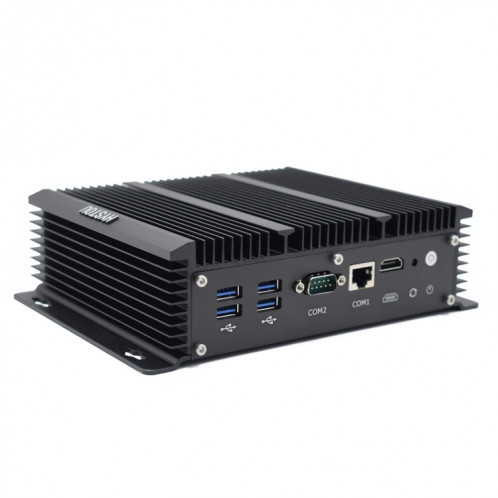 HYSTOU P09-6L Système Windows / Linux Mini PC, Intel Celeron 3865U 2 Core 2 Threads jusqu'à 1,80 GHz, prise en charge mSATA, 4 Go de RAM DDR3 + 128 Go SSD SH0631680-010