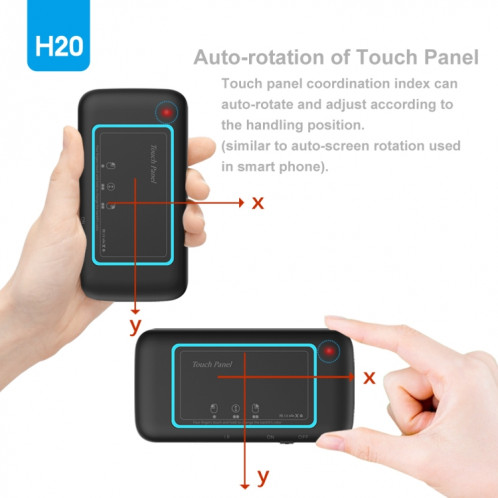 H20 2,4 GHz Mini Smart Touch Multi-Touch Clavier Sans Fil SH56161696-08