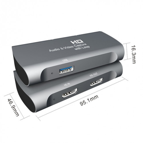 Boîte de capture audio vidéo USB Z27A HDMI femelle vers HDMI femelle SH84241328-011