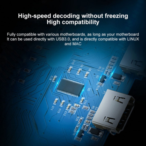 Z28 Professional HDMI Femelle + Micro + Entrée Ligne vers HDMI Femelle USB 3.0 Boîte de Capture Audio Vidéo (Noir) SH8425496-013