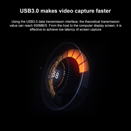 Z28 Professional HDMI Femelle + Micro + Entrée Ligne vers HDMI Femelle USB 3.0 Boîte de Capture Audio Vidéo (Noir) SH8425496-013