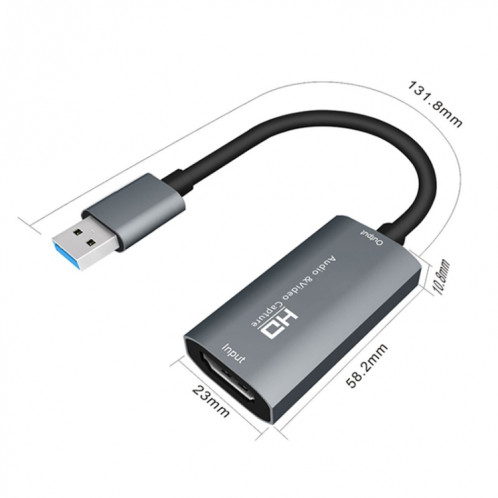 Z29 HDMI femelle vers USB 2.0 mâle + boîtier de capture audio vidéo SH84261216-013