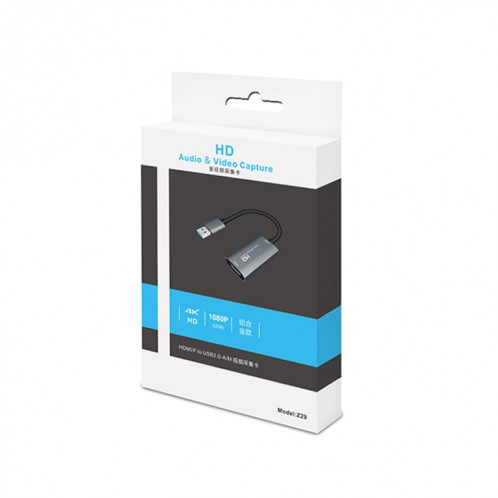 Z29 HDMI femelle vers USB 2.0 mâle + boîtier de capture audio vidéo SH84261216-013