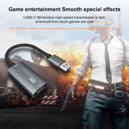Z29 HDMI femelle vers USB 2.0 mâle + boîtier de capture audio vidéo SH84261216-013