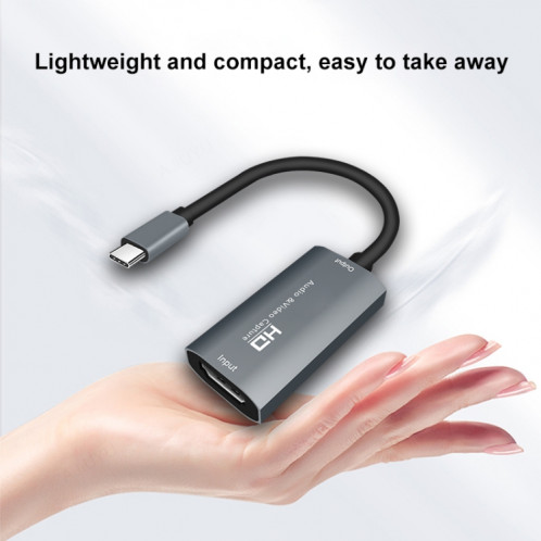 Boîte de capture audio vidéo Z29A HDMI femelle vers USB-C / Type-C mâle (gris) SH8427701-013
