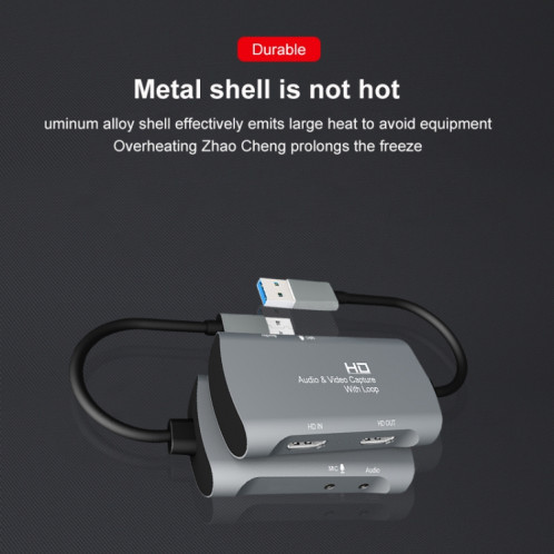 Z30 HDMI Femelle + Micro vers HDMI Femelle + Audio + Boîte de Capture Vidéo USB 2.0 SH84281118-014
