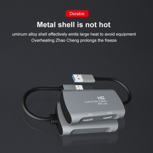 Z31 HDMI Femelle vers HDMI Femelle + Audio + Boîte de Capture Vidéo USB 2.0 SH84301815-014