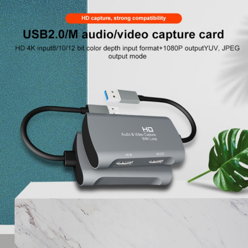 Z31 HDMI Femelle vers HDMI Femelle + Audio + Boîte de Capture Vidéo USB 2.0 SH84301815-014