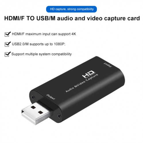 Boîte d'adaptateur de capture audio vidéo Z32 HDMI femelle vers HDMI femelle SH8431515-015