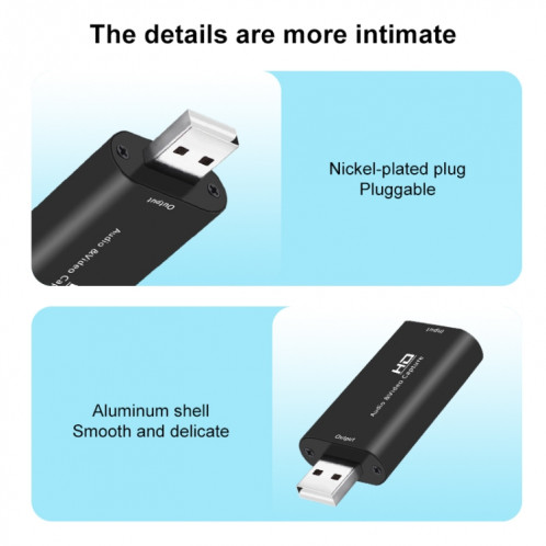 Boîte d'adaptateur de capture audio vidéo Z32 HDMI femelle vers HDMI femelle SH8431515-015