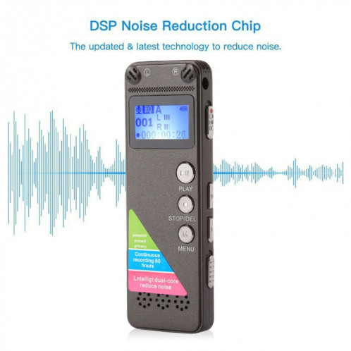 Enregistreur vocal audio portable VM31, 16 Go, prise en charge de la lecture de musique SH29111771-08