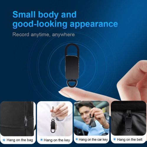 S20 16 Go Porte-clés HD Stylo d'enregistrement portable à réduction de bruit SH8106217-09