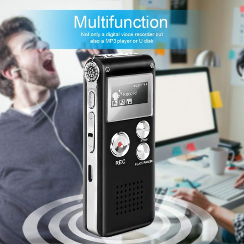 SK012 Stylo d'enregistrement vocal HD à réduction de bruit intelligente 8 Go SH8111209-07