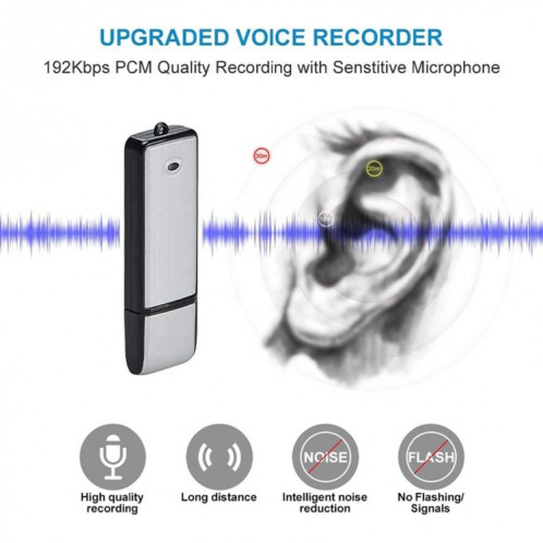 Enregistreur vocal de réunion portable rechargeable SK858 16 Go (noir) SH115B1692-010