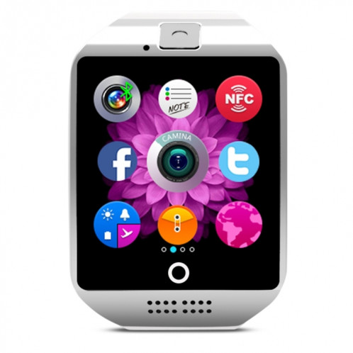 Q18 1.54 pouces TFT écran MTK6260A 360MHz Bluetooth 3.0 Smart Bracelet Montre Téléphone avec podomètre et moniteur de sommeil et calculatrice et rappel d'appel et SMS / Wechat Alertes & Affichage de SQ881W326-020