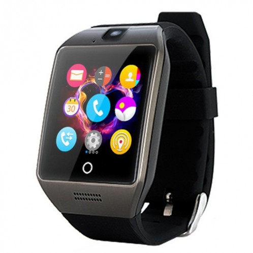 Q18S 1.54 pouces IPS écran MTK6260A Bluetooth 3.0 Smart Watch Téléphone, podomètre / Rappel sédentaire / Moniteur de sommeil / Anti-Perte / Caméra à distance / GSM / 0,3 M Caméra (Noir + Gris) SQ241H59-015