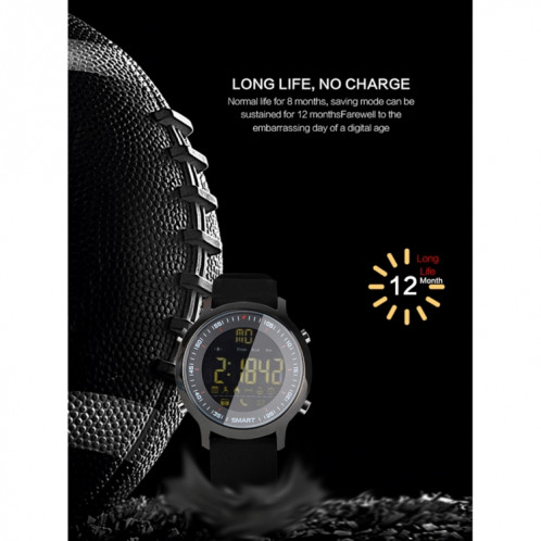 EX18 Smart montre de sport FSTN Plein écran Cadran lumineux Bracelet haute résistance en TPU, étapes de soutien Comptage / Calorie brûlé / Date calendrier / Bluetooth 4.0 / Rappel d'appels entrants / Rappel de SH049B1352-023