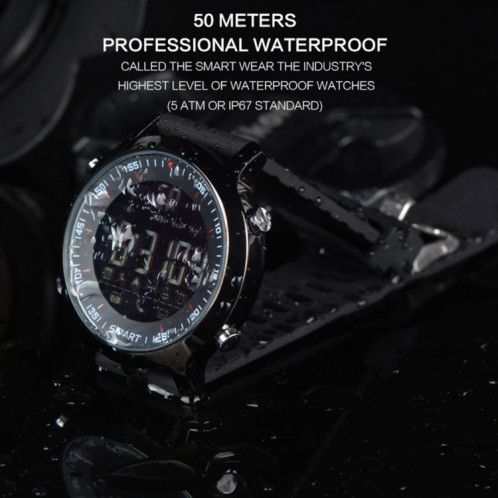 EX18 Smart Watch Montre FSTN Full View Ecran Cadran Lumineux Bracelet Haute Résistance en TPU, Marches de Comptage / Calories Brûlées / Calendrier / Bluetooth 4.0 / Rappel d'Appel / Rappel de Batterie Faible SH049E1227-023