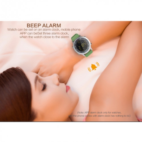 EX18 Smart Watch Sport FSTN Full View Ecran Cadran Lumineux Bracelet Haute Résistance en TPU, Etapes de Support Comptage / Calories Brûlées / Date Calendrier / Bluetooth 4.0 / Rappel d'Appel entrant / Rappel de SH049G830-023