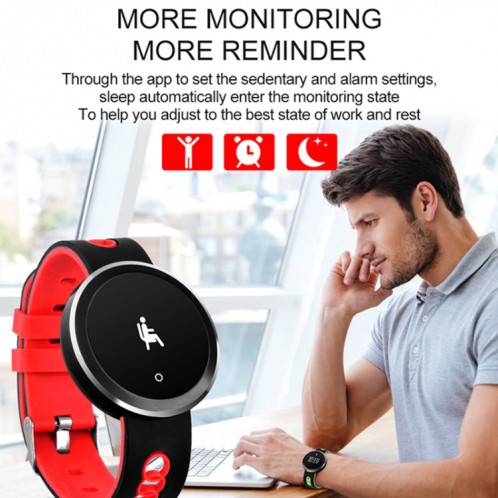 Q7 0,95 pouce HD OLED écran tactile Bluetooth Bracelet à puce, IP68 étanche, podomètre de soutien / rappel sédentaire / moniteur de fréquence cardiaque / moniteur de sommeil, compatible avec les téléphones SH640G974-016