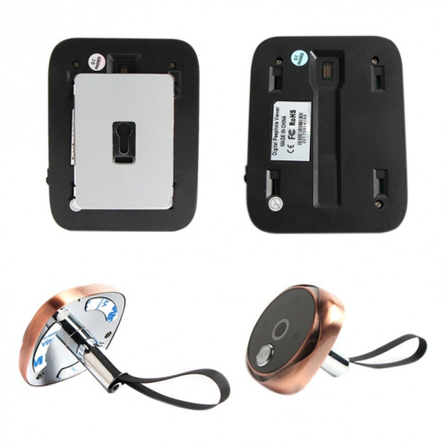 M530 3.0 pouces TFT affichage 3.0MP caméra vidéo numérique visionneuse de porte, carte TF de soutien (32 Go Max) et vision nocturne infrarouge (Bronze) SM20GT663-011