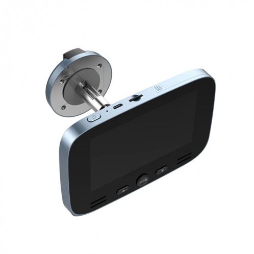 M100 4.3 pouces Écran 2.0MP caméra de sécurité vidéo intelligente sonnette, carte TF de soutien (32Go Max) et vision nocturne et détection de mouvement (Azure) SM026A1989-08