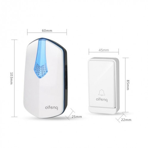 Sonnette WIFI sans fil AITENG V026J, SA045A1978-09