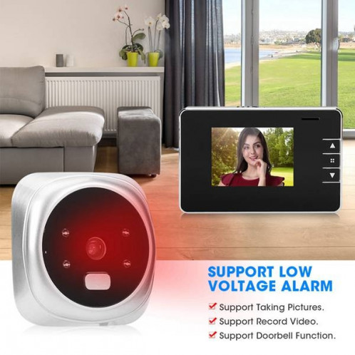 2.8Y 2,8 pouces écran 0.3mp Caméra de sécurité Péphole Viewer Porte de porte Péphole numérique Bell SH0074311-010