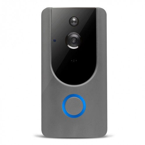 Sonnette visuelle vidéo WIFI intelligente M2 720P, prise en charge de la surveillance à distance du téléphone portable et de la vision nocturne (gris) SH400H1752-016