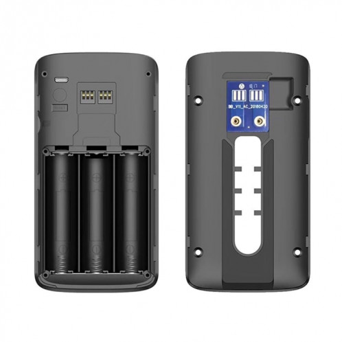M4 720P Smart WIFI Sonnette visuelle PIR vidéo ultra basse consommation avec 3 fentes pour batterie, prise en charge de la surveillance à distance du téléphone portable et de la vision nocturne et objectif de caméra SH402B1225-013