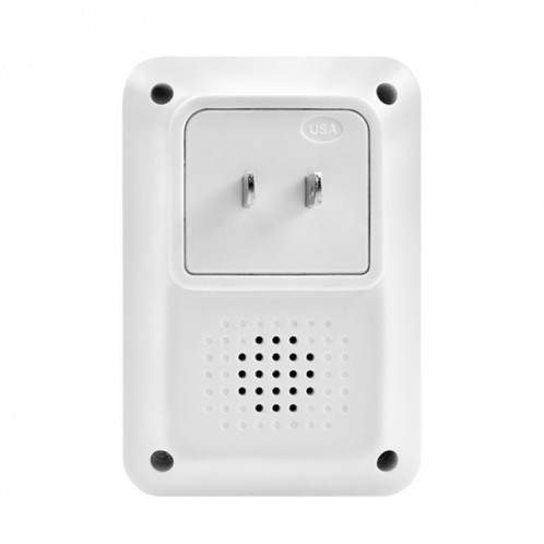 P7 110dB Wireless IP55 Récepteur de sonnette WiFi étanche à faible consommation d'énergie avec veilleuse, 53 options de musique, distance du récepteur: 300 m (blanc) SH409W1262-011
