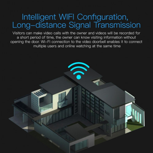 X3 1080P WiFi Smart Video IP54 Visionneuse de porte d'appareil photo numérique étanche, carte TF de soutien et vision nocturne infrarouge (blanc) SH410W1433-014