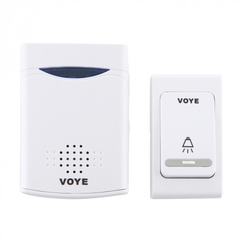 VOYE V006B Sonnette sans fil télécommandée pour la musique à domicile avec 38 sons de polyphonie (blanc) SV586W1404-012