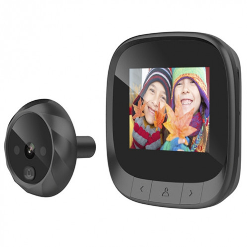 DD3 2.4 pouces TFT écran 0.3MP visionneuse de porte numérique de sécurité, prise en charge de la vision nocturne infrarouge et grand angle 90 degrés (noir) SH935B645-07