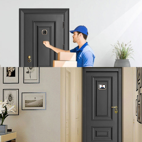 SF550 4.3 pouces écran 1.0MP visionneuse de porte numérique de sécurité avec 12 musique polyphonique, prise en charge de la détection de mouvement PIR et vision nocturne infrarouge et 145 degrés grand angle et SH936S655-06