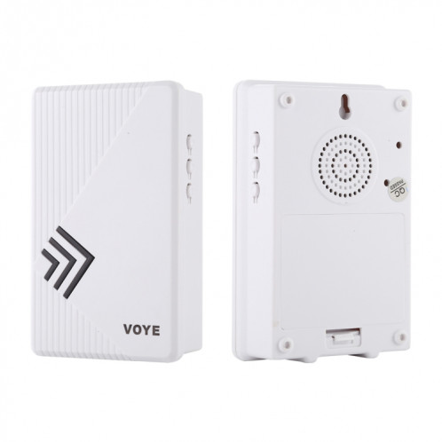 VOYE V022F Sonnette sans fil télécommandée pour la musique à domicile avec 38 sons de polyphonie (blanc) SV585W777-012